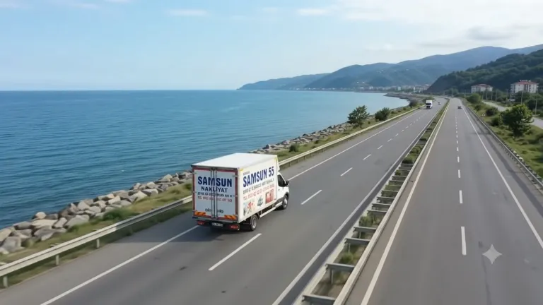Samsun Nakliyat 55 aracı Karadeniz sahil yolunda şehirler arası taşımada